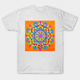 Orange Mandala T-Shirt